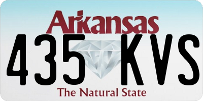 AR license plate 435KVS