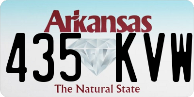 AR license plate 435KVW