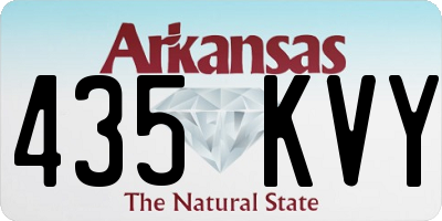 AR license plate 435KVY
