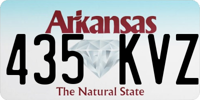 AR license plate 435KVZ