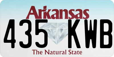 AR license plate 435KWB
