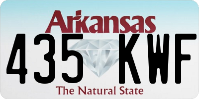 AR license plate 435KWF