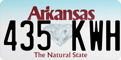 AR license plate 435KWH