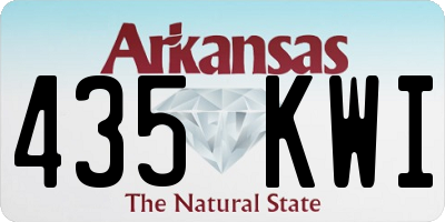 AR license plate 435KWI