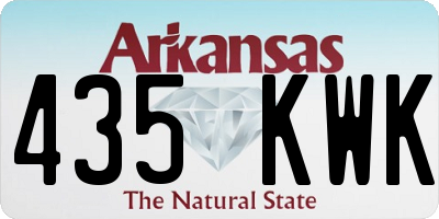 AR license plate 435KWK