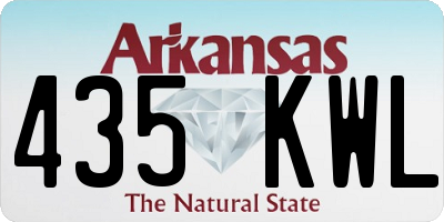 AR license plate 435KWL