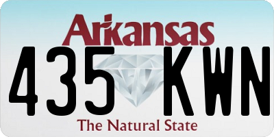 AR license plate 435KWN