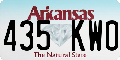 AR license plate 435KWO