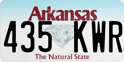 AR license plate 435KWR