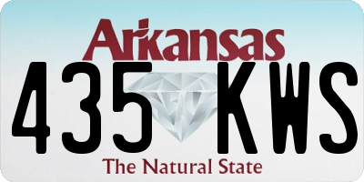 AR license plate 435KWS