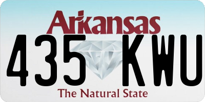 AR license plate 435KWU