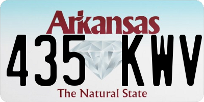 AR license plate 435KWV