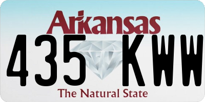 AR license plate 435KWW