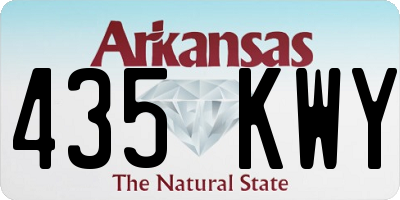 AR license plate 435KWY