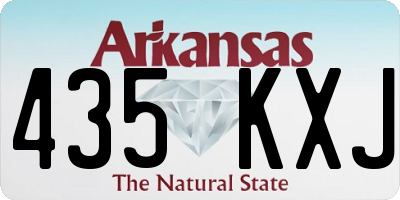 AR license plate 435KXJ