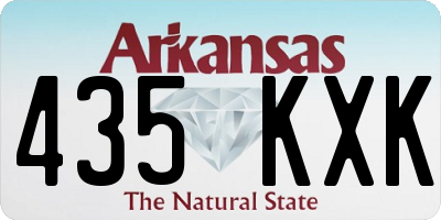 AR license plate 435KXK