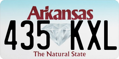 AR license plate 435KXL
