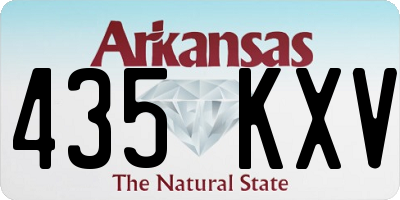 AR license plate 435KXV