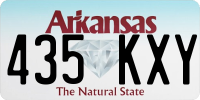AR license plate 435KXY