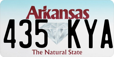 AR license plate 435KYA