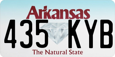 AR license plate 435KYB