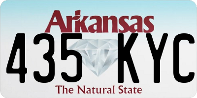 AR license plate 435KYC
