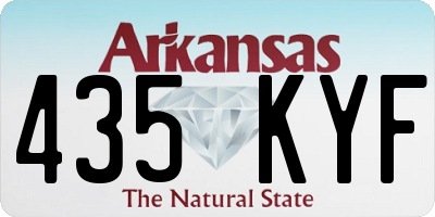 AR license plate 435KYF