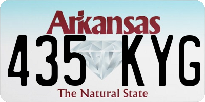 AR license plate 435KYG