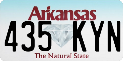 AR license plate 435KYN