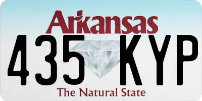 AR license plate 435KYP