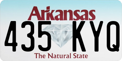AR license plate 435KYQ