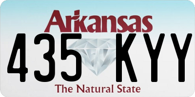 AR license plate 435KYY