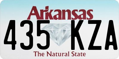 AR license plate 435KZA