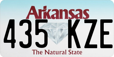 AR license plate 435KZE
