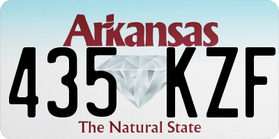 AR license plate 435KZF