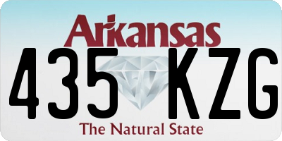 AR license plate 435KZG