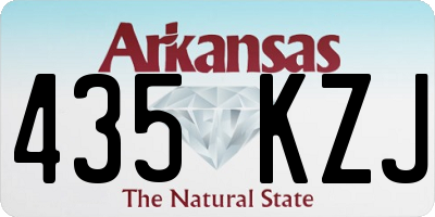 AR license plate 435KZJ