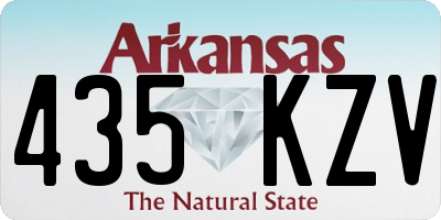 AR license plate 435KZV