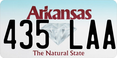 AR license plate 435LAA