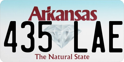 AR license plate 435LAE
