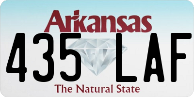 AR license plate 435LAF