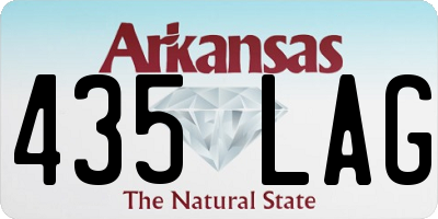 AR license plate 435LAG