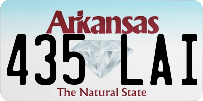 AR license plate 435LAI