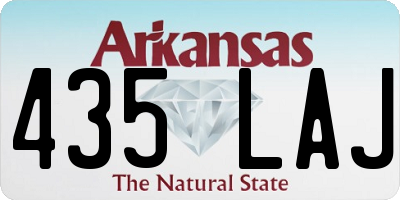 AR license plate 435LAJ