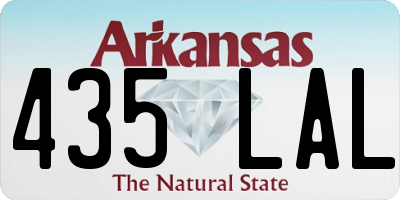 AR license plate 435LAL
