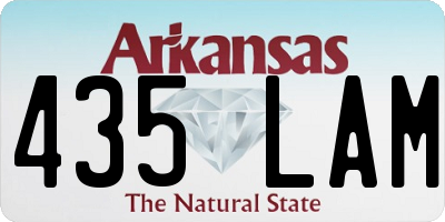 AR license plate 435LAM