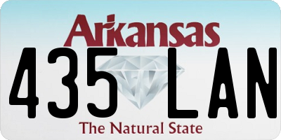 AR license plate 435LAN