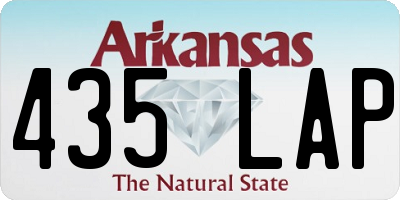 AR license plate 435LAP