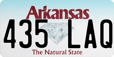AR license plate 435LAQ