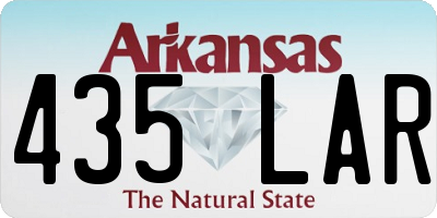 AR license plate 435LAR